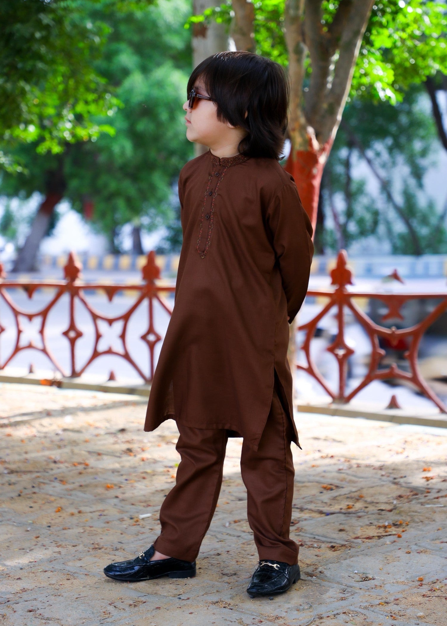 Chocolaty brown Kurta Trouser - KE 018