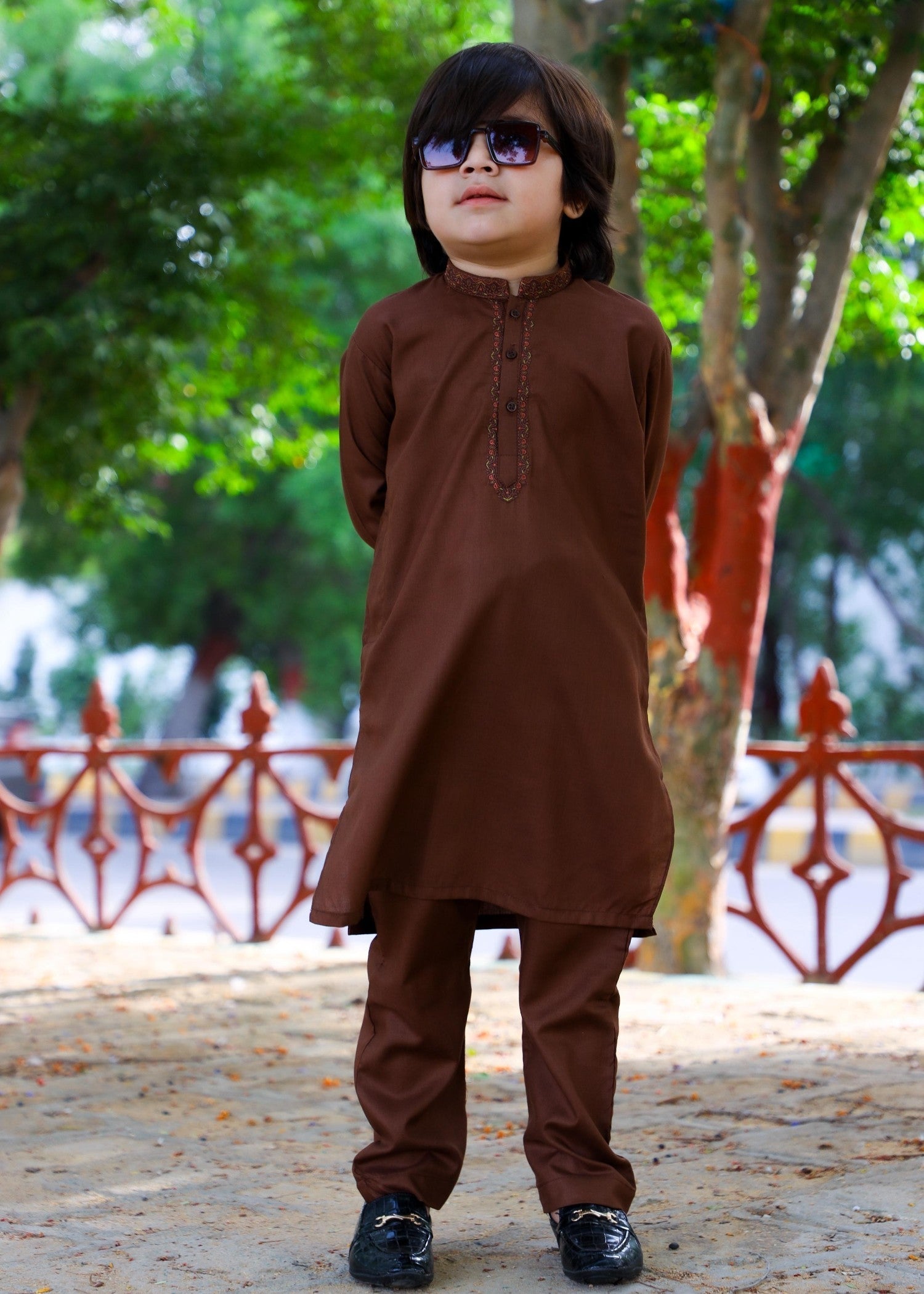 Chocolaty brown Kurta Trouser - KE 018