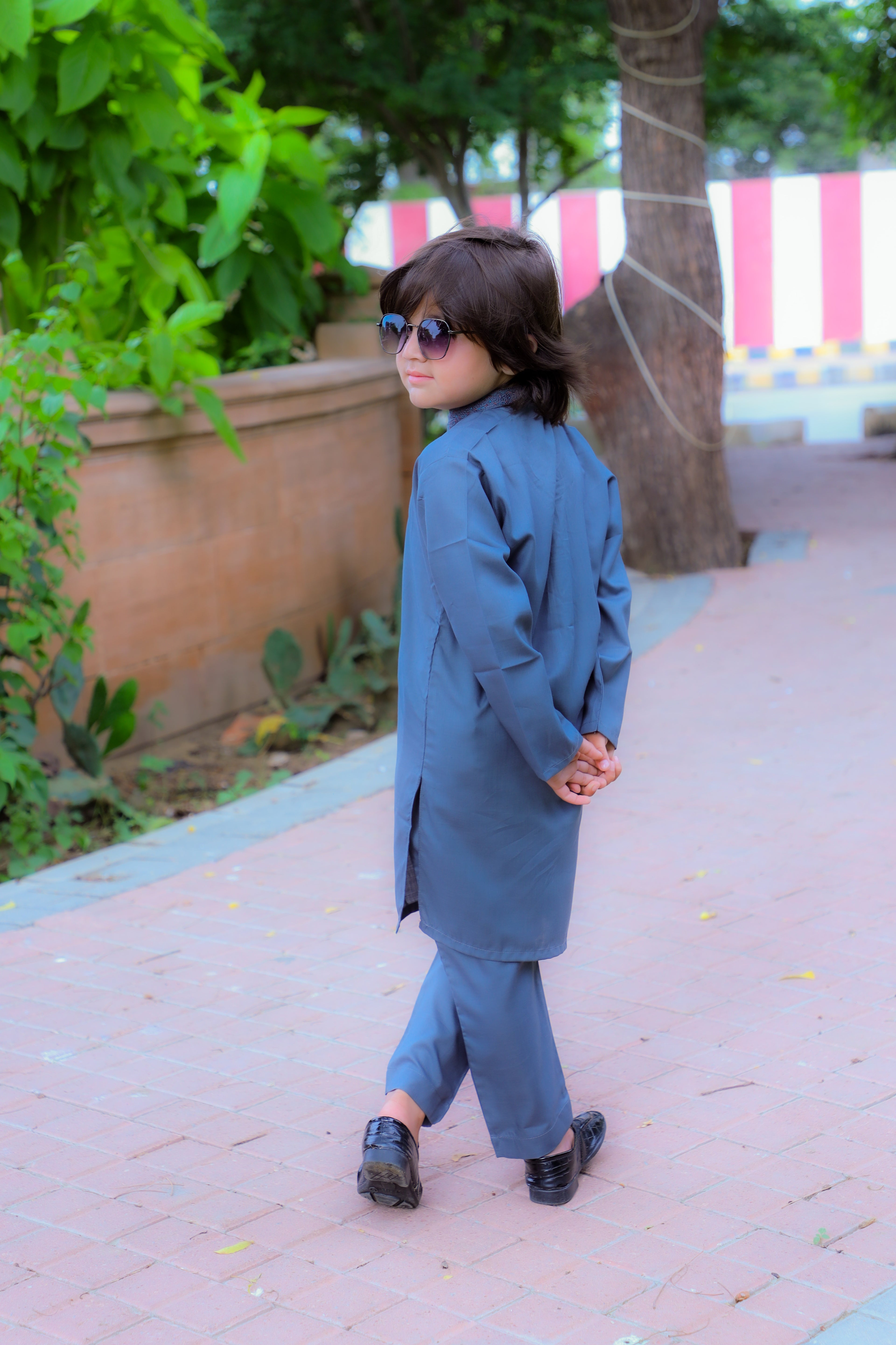 Cornflower Blue Kurta Trouser - KE 025