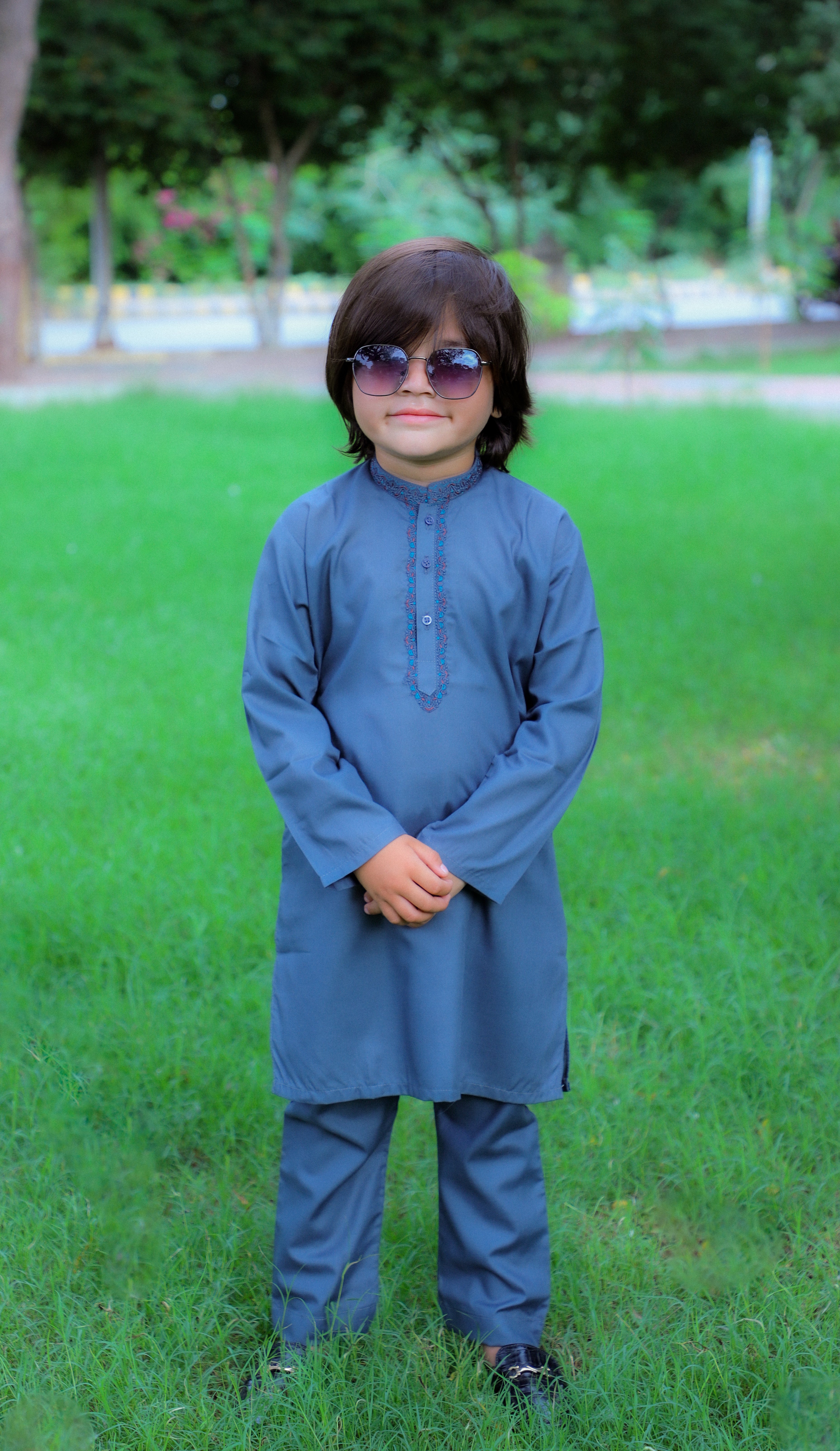 Cornflower Blue Kurta Trouser - KE 025