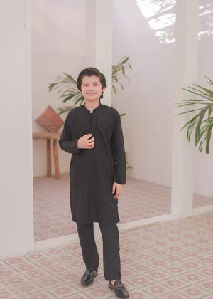 Pure Black Kurta Trouser - KE 011