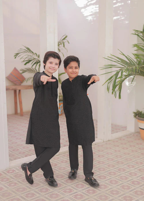 Pure Black Kurta Trouser - KE 011