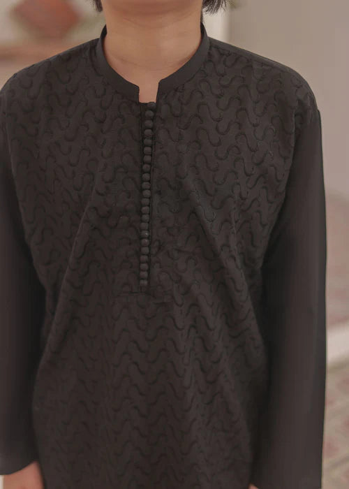 Pure Black Kurta Trouser - KE 011