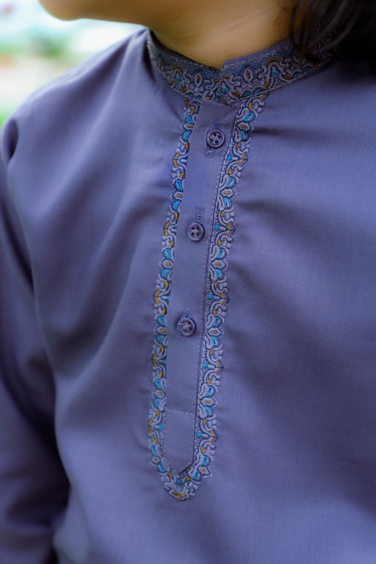 Lavender Grey Kurta Trouser - KE 027