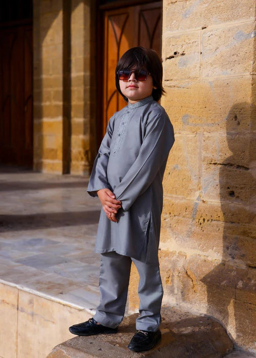 Cool Grey Kurta Trouser - KE 019