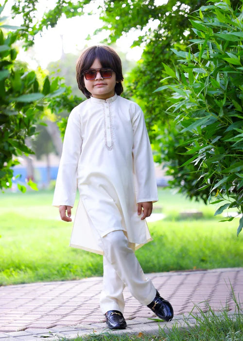 Ghost White Kurta Trouser - KE 020