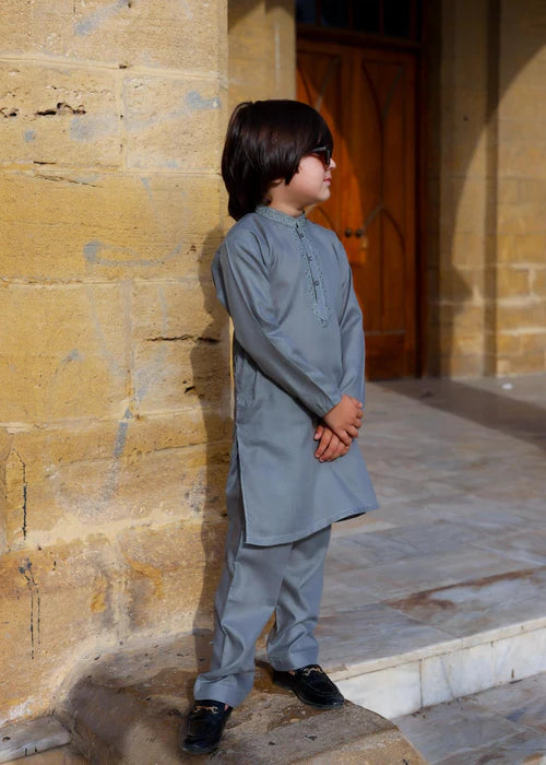 Cool Grey Kurta Trouser - KE 019