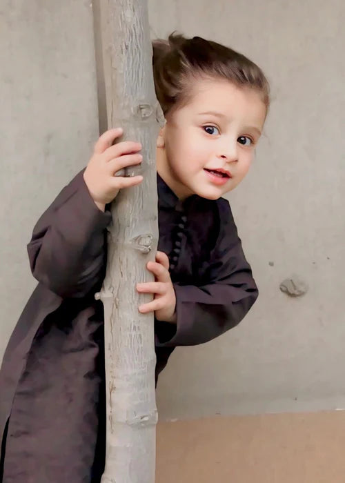 Black chicken Kurta Trouser - KE 016
