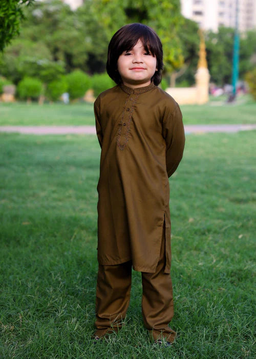Chocolate brown Kurta Trouser - KE 021