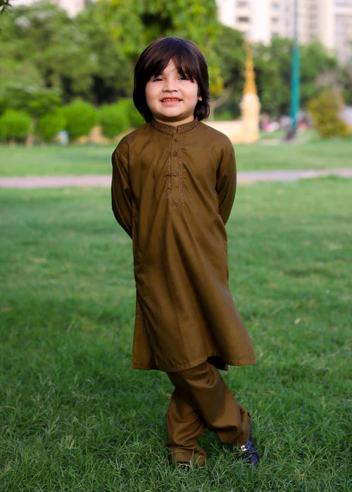 Chocolate brown Kurta Trouser - KE 021