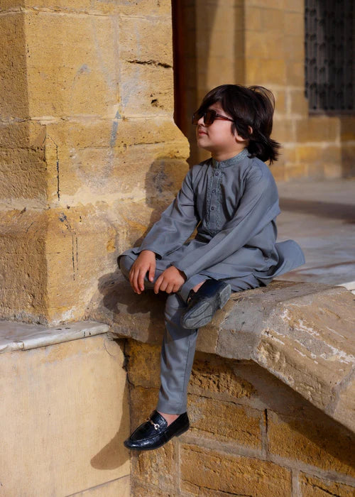 Cool Grey Kurta Trouser - KE 019