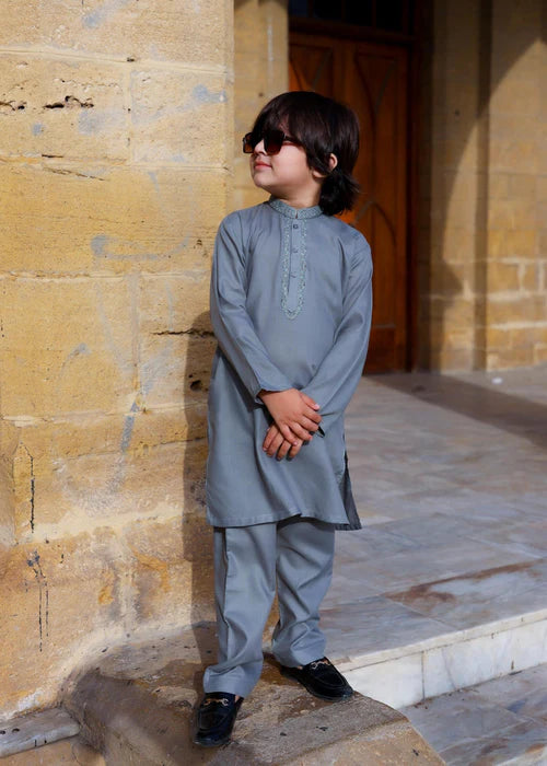 Cool Grey Kurta Trouser - KE 019