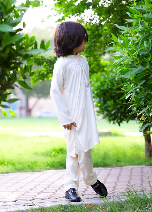 Ghost White Kurta Trouser - KE 020