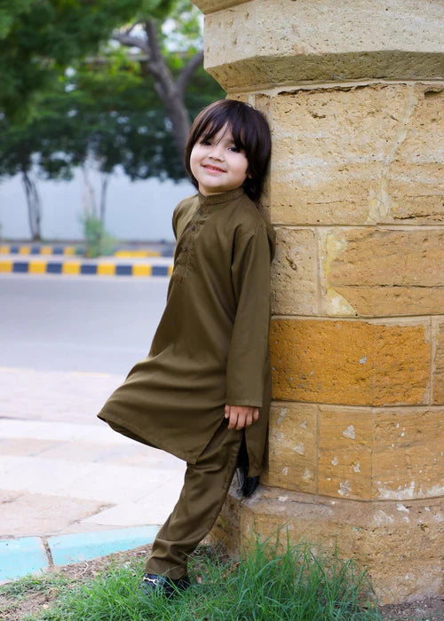 Chocolate brown Kurta Trouser - KE 021