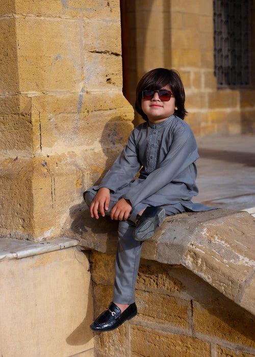 Cool Grey Kurta Trouser - KE 019